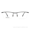 Inventory Optical Eyeglasses Titanium Half Rim Eyewear Frame